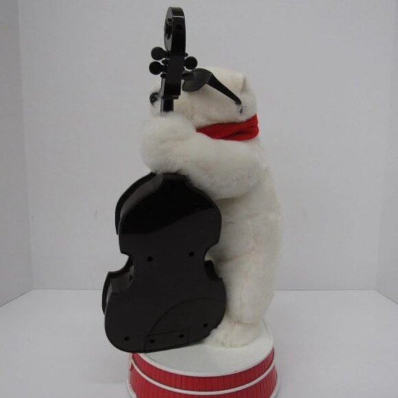 Vintage Coca-Cola Animated Jazz Polar Bear Playing 1990's Christmas Music Coke - Picture 9 of 13